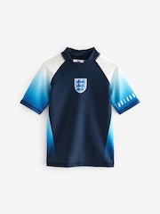 Navy England Football Rash Vest (3-16yrs) - Image 7 of 9