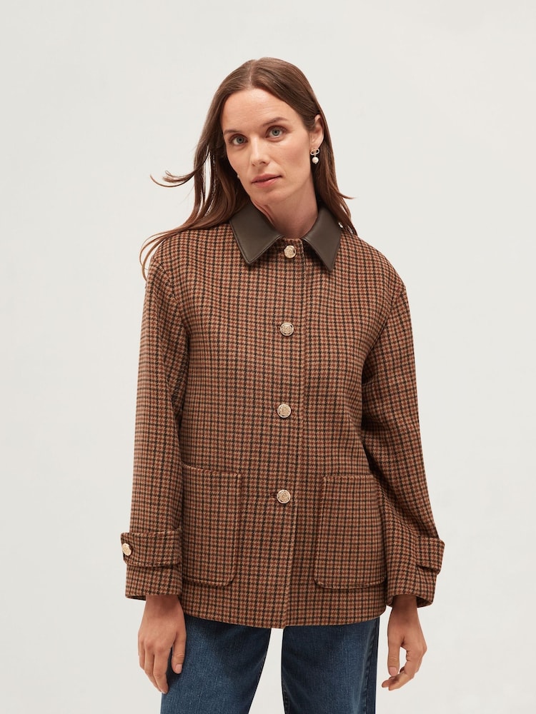 Hobbs Natural Rachel Coat - Image 1 of 5 Hobbs Natural Rachel Coat - Image 1 of 5