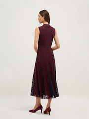 Hobbs Purple Petite Quin Lace Dress - Image 2 of 5