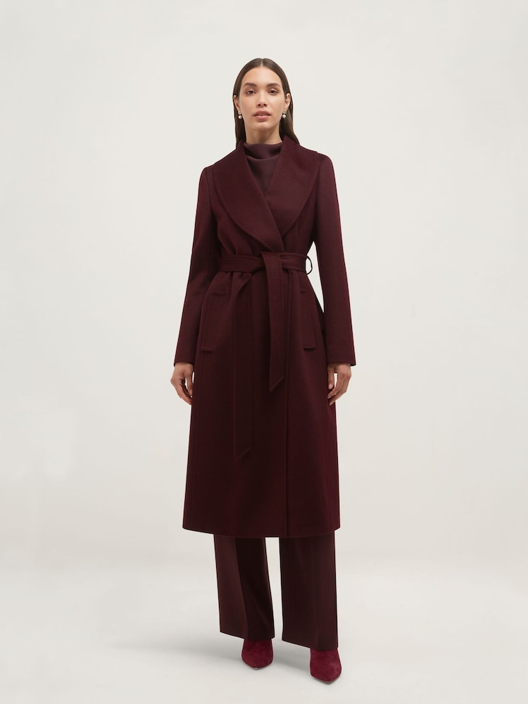 Hobbs Purple Sara Coat - Image 1 of 6 Hobbs Purple Sara Coat - Image 1 of 6