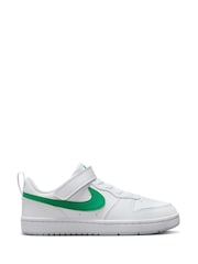 Nike White/Green Junior Court Borough Low Recraft Trainers - Image 1 of 10