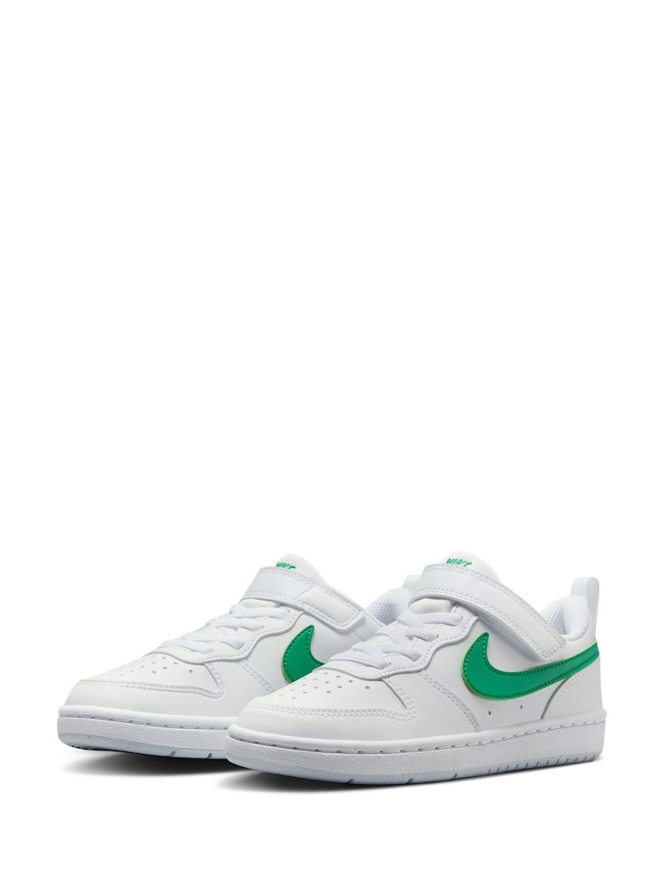 Biało-zielony - Buty sportowe Nike Court Borough Low Recraft dla dzieci - Image 5 of 10