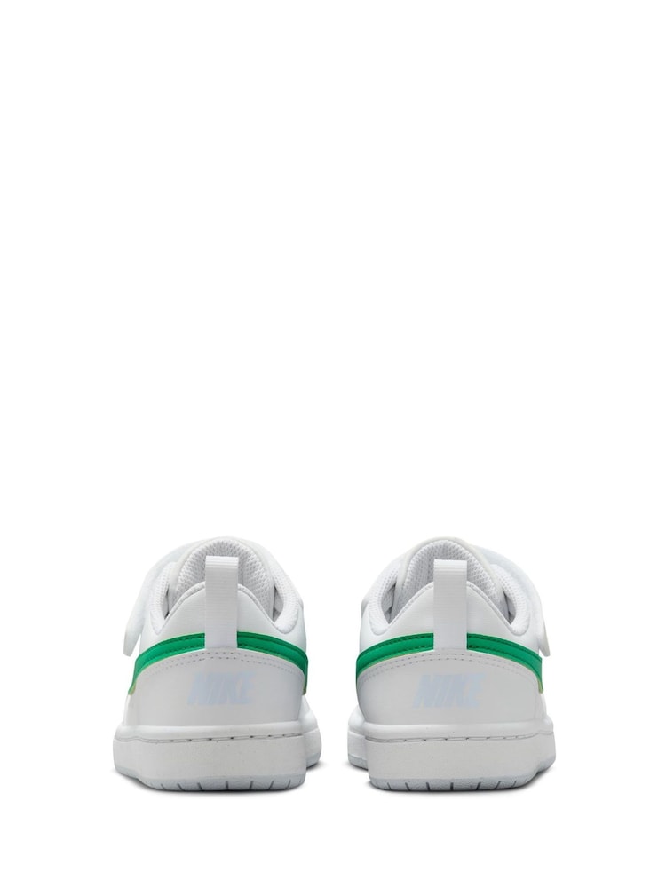 Biało-zielony - Buty sportowe Nike Court Borough Low Recraft dla dzieci - Image 6 of 10