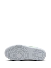 Nike White/Green Junior Court Borough Low Recraft Trainers - Image 8 of 10