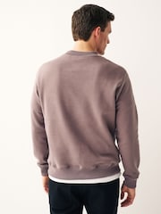 Lila - Sweatshirt mit Rundhalsausschnitt - Bild 2 von 7