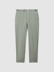 Reiss Apple Kin Linen Tapered Trousers Slim-Fit - Image 2 of 6