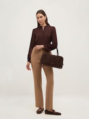 Hobbs Brown Posy Blouse - Image 5 of 6