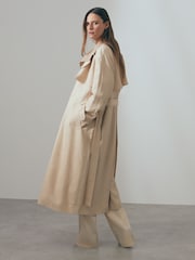 Reiss Blush Teya Belted Trench Coat - Image 4 of 6