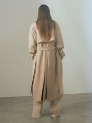 Reiss Blush Teya Belted Trench Coat - Image 5 of 6