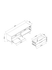 Dark Jackson Walnut Effect TV Unit, Up to 65 Inch - Image 11 of 11