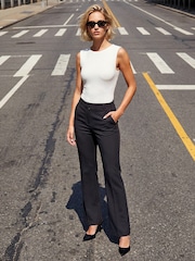 Roman Black Bootcut Leg Stretch Trousers - Image 1 of 4
