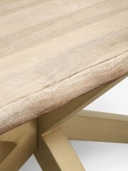 Light Amsterdam Mango Wood 6 Seater Dining Table - Image 4 of 6