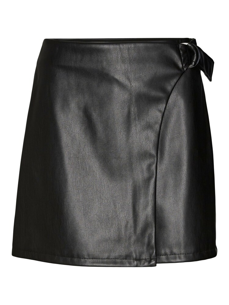 VERO MODA Black Faux Leather Wrap Buckle Mini Skirt - Image 6 of 6 VERO MODA Black Faux Leather Wrap Buckle Mini Skirt - Image 6 of 6