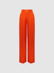 Reiss Orange Hollie Wide Leg Linen Trousers - Image 2 of 7