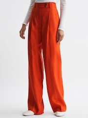 Reiss Orange Hollie Wide Leg Linen Trousers - Image 4 of 7
