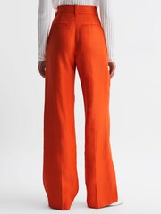 Reiss Orange Hollie Wide Leg Linen Trousers - Image 6 of 7