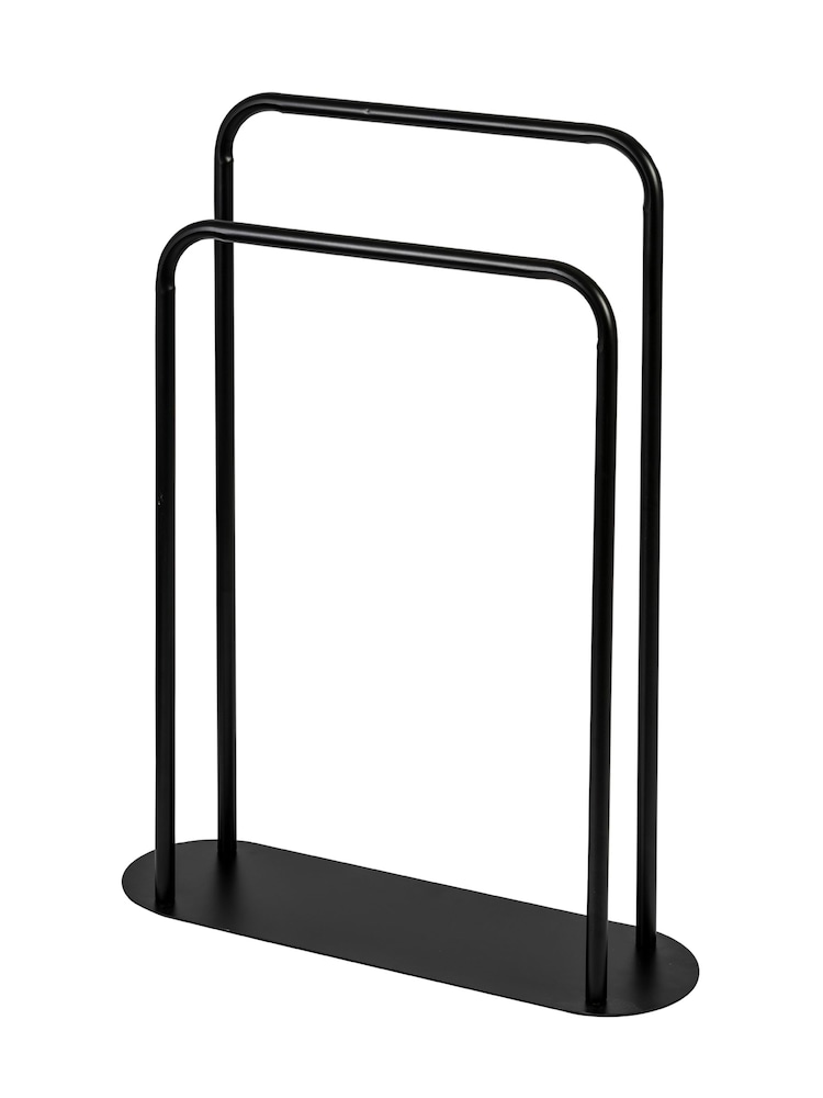 Showerdrape Black Aspen Freestanding Double Towel Stand - Image 3 of 3
