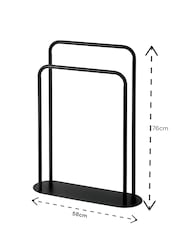 Showerdrape Aspen müstəqil ikiqat dəsmal stendi - 6şəkildən 4 şəkil