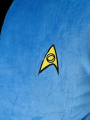 Vanilla Underground Blue Star Trek Mens Dressing Gown - Image 5 of 5