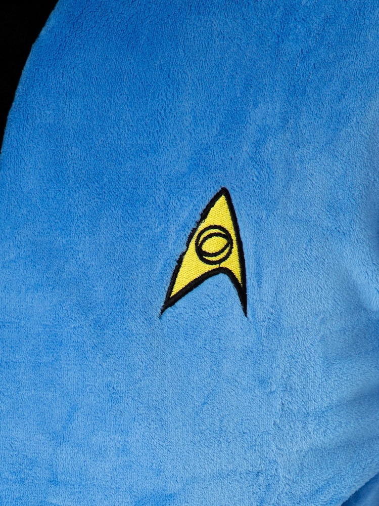 Vanilla Underground Blue Star Trek Mens Dressing Gown - Image 5 of 5