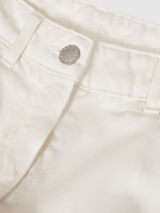Reiss Cream Colorado Garment Dyed Wide Leg Trousers - Image 6 of 6
