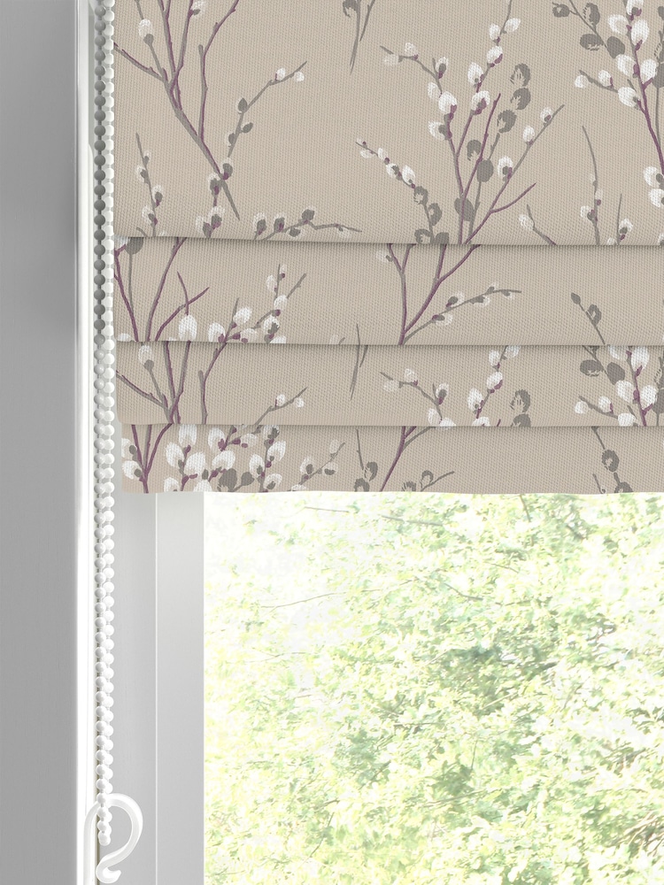 Laura Ashley Natural Pussy Willow Made to Measure Roman Blind - Image 2 of 7