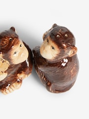 Clarke and Clarke Natural & Gold Monkey Business Salt & Pepper - Image 2 of 4