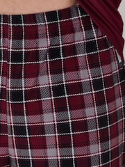 Loungeable Red Crew Neck Jersey Microfleece Long Top And Trousers Pyjama Set - Image 5 of 5