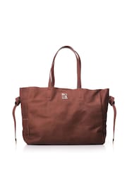 Moda in Pelle Natural Large Leather Tote - Image 2 of 5