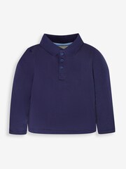 JoJo Maman Bébé Navy Blue & Stripe 2-Pack Polo Shirts - Image 3 of 5