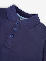 JoJo Maman Bébé Navy Blue & Stripe 2-Pack Polo Shirts - Image 5 of 5