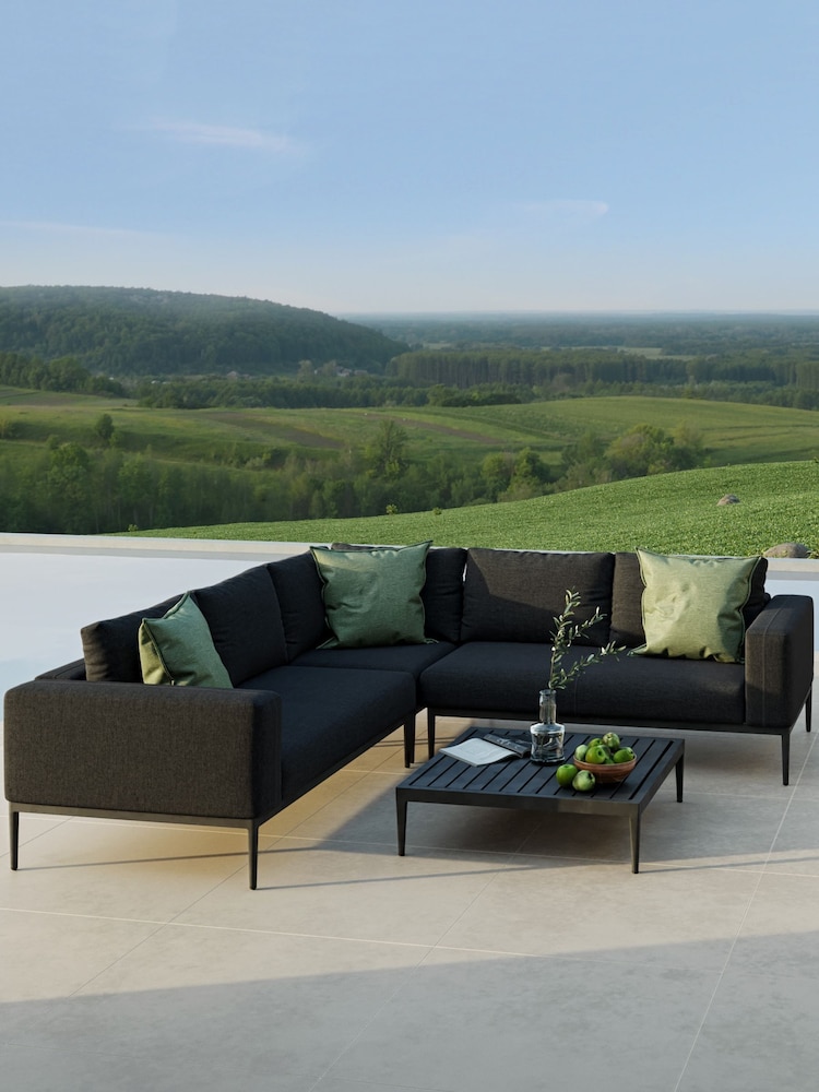 Maze Grey Garden Eve Corner Sofa In All Weather Fabric - Image 1 of 3