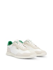 BOSS White Neutral Zayn Trainers - Image 2 of 4