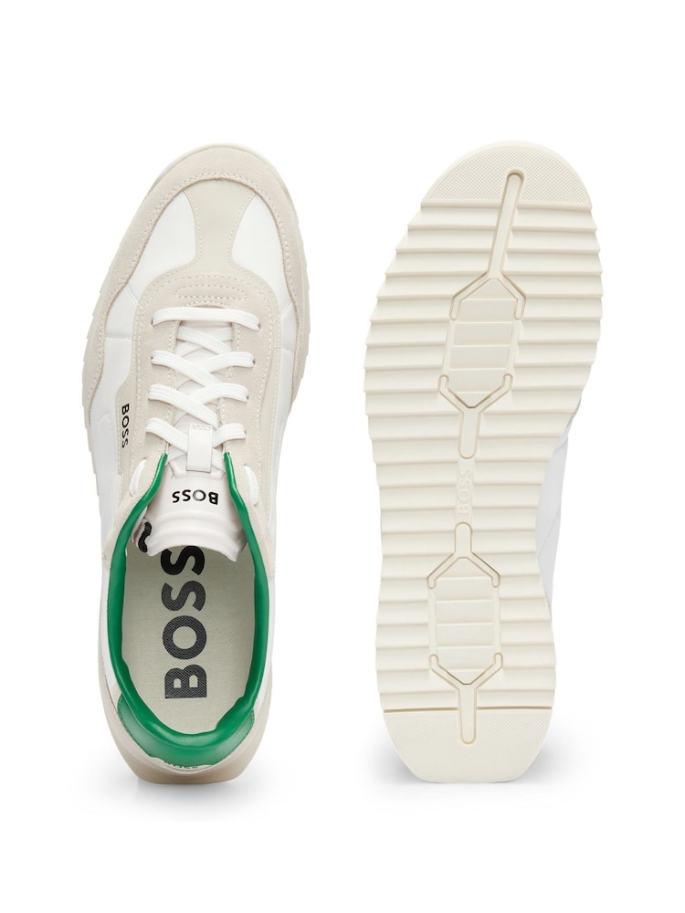 BOSS White Neutral Zayn Trainers - Image 4 of 4