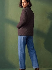 Roman Brown Quilted Collar Jacket - Image 3 of 4