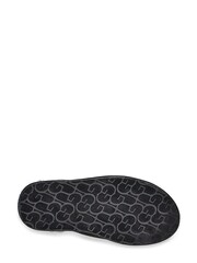 UGG Black Leather Scuff Slippers - Image 6 of 6