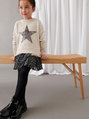Mint Velvet Oatmeal Sequin Star Knit Jumper - Image 3 of 9