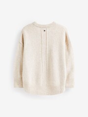 Mint Velvet Oatmeal Sequin Star Knit Jumper - Image 7 of 9