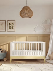 Gaia Baby Primrose Yellow White Eos Cot & Dresser 2 Piece Nursery Furniture Set - Image 2 of 5