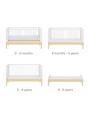 Gaia Baby Primrose Yellow White Eos Cot & Dresser 2 Piece Nursery Furniture Set - Image 5 of 5