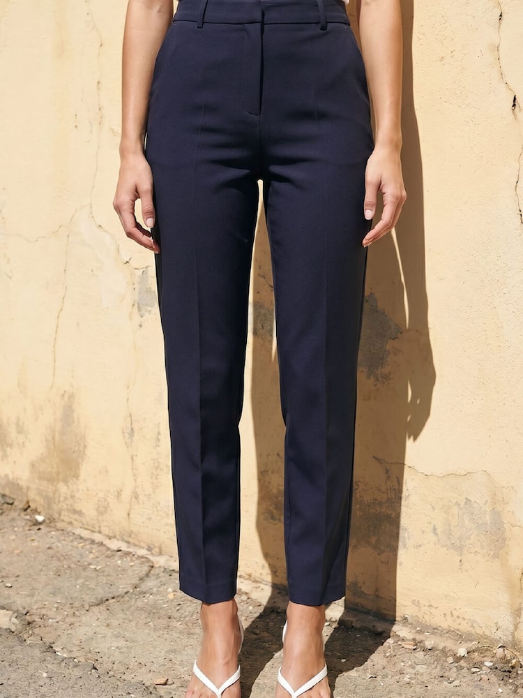 Roman Blue Regular Slim Leg Trousers - Image 2 of 4 Roman Blue Regular Slim Leg Trousers - Image 2 of 4