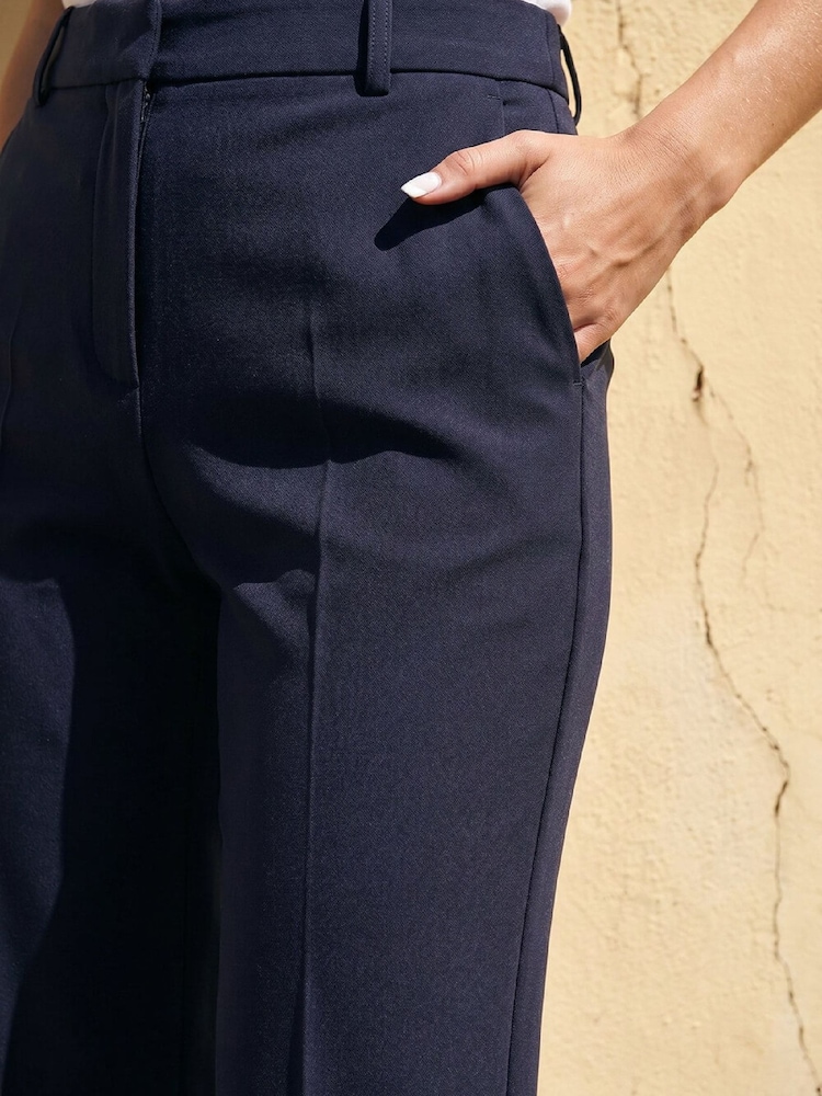 Roman Blue Regular Slim Leg Trousers - Image 4 of 4 Roman Blue Regular Slim Leg Trousers - Image 4 of 4