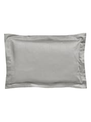 Bedeck Of Belfast Silver 300 Thread Count 100% Cotton Tahra Oxford Pillowcase - Image 2 of 3