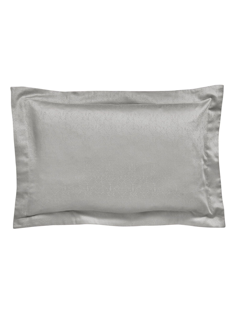 Bedeck Of Belfast Silver 300 Thread Count 100% Cotton Tahra Oxford Pillowcase - Image 2 of 3