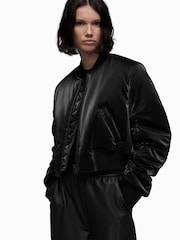 AllSaints Callie Glänzende Bomberjacke - Bild 1 von 7