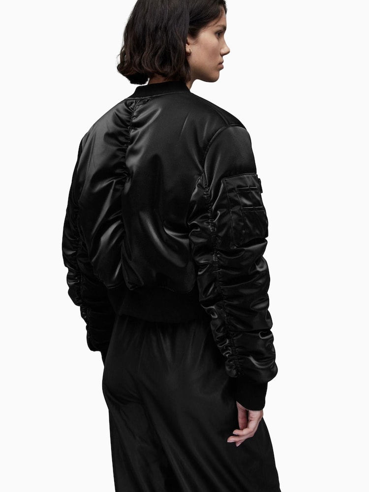 AllSaints Callie Glänzende Bomberjacke - Bild 2 von 7