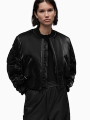 AllSaints Callie Glänzende Bomberjacke - Bild 5 von 7