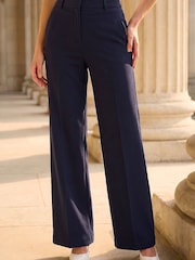 Bleu - Roman Regular Wide Leg Trousers - Image 2 sur 4