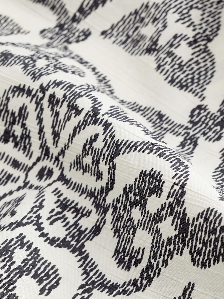 Black & White Tile Gathered Short Sleeve Textured Boxy T-Shirt - Image 5 of 5