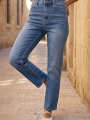Roman Light Blue Straight Leg Stretch Denim Jeans - Image 2 of 4